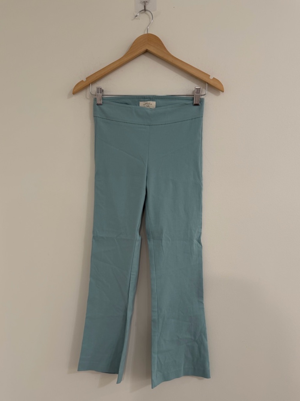 Avenue Montaigne High-Waist Teal Flare Leg Pants sz 00 #T1